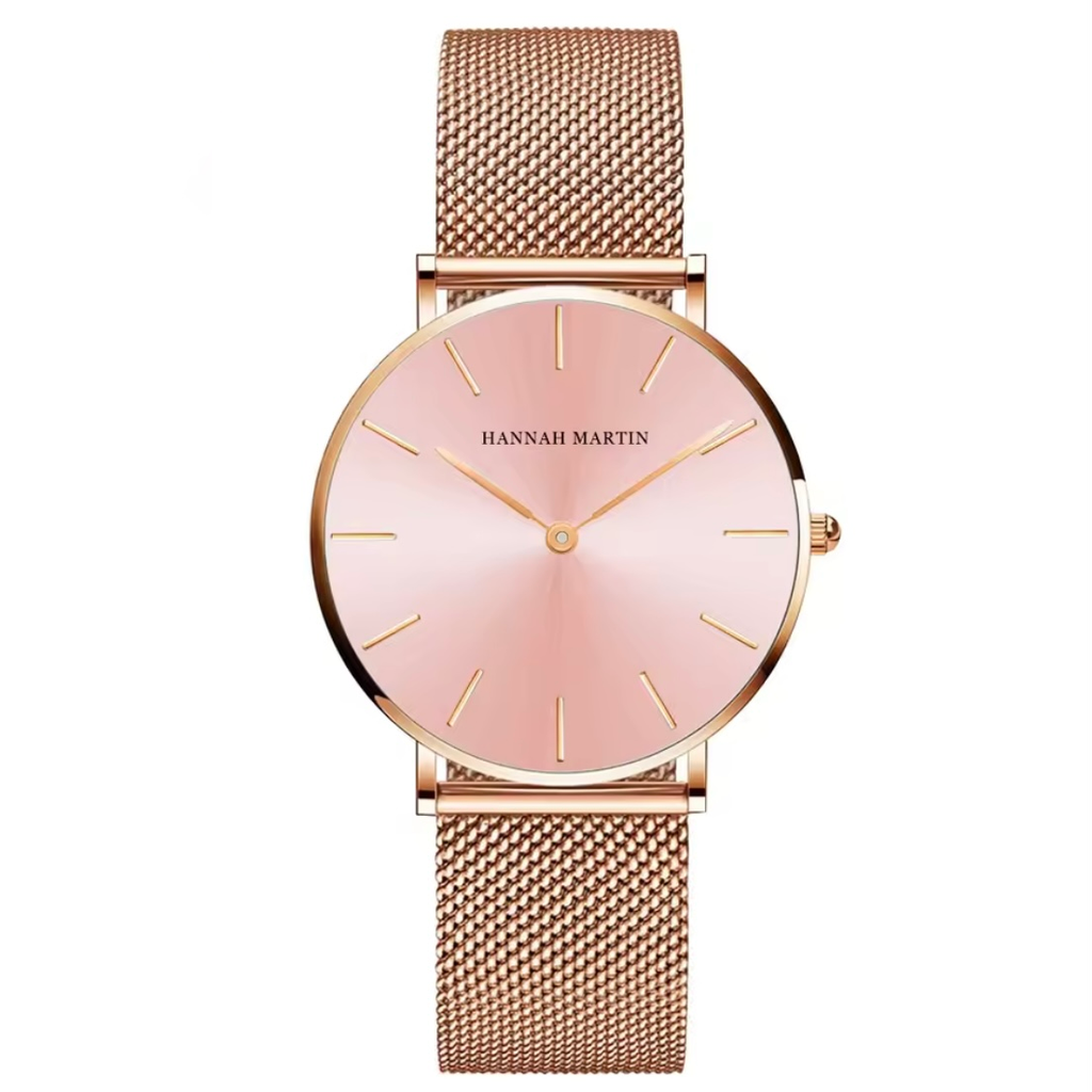 Stainless steel waterproof women watch