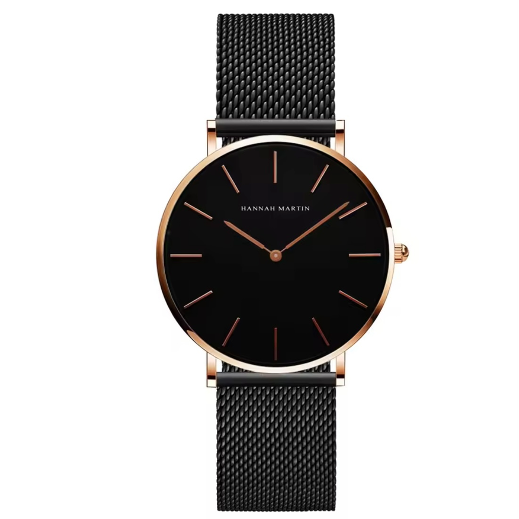 Stainless steel waterproof women watch