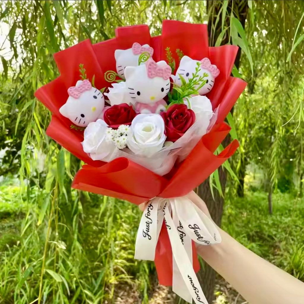 Valentine's Special Kitty Bouquet