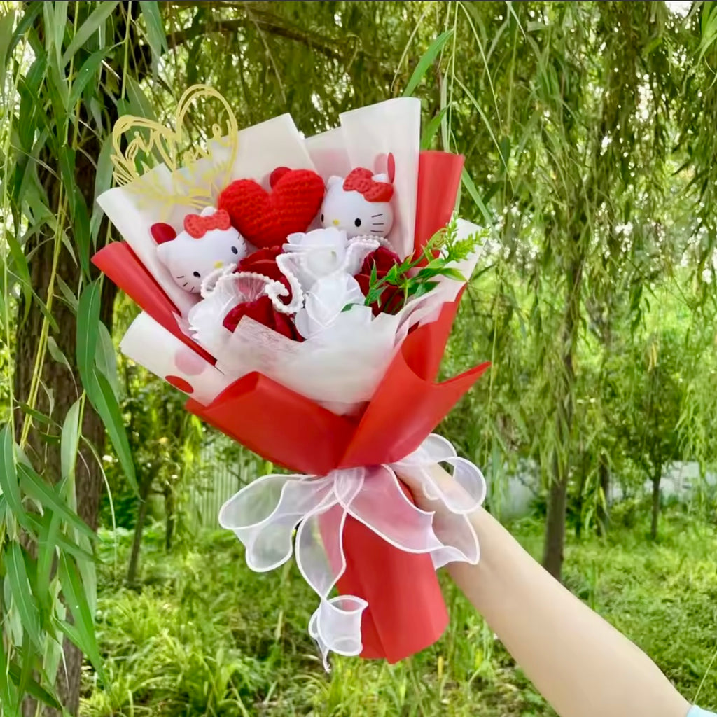 Valentine's Special Kitty Bouquet