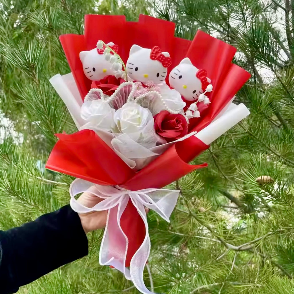 Valentine's Special Kitty Bouquet